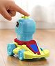 Babyhug Press & Go Dinosaur Toy Car for Kids - Blue| Battery Free Push & Go Animal Car Toy|  Motor Skill Development & Fun Play| Imaginative Play| Gifting Option| BIS Certified