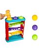 Lattice Ramp Tower Race Slope Rolling Hammer Ball Toy Set with 3 Balls 1 Hammer Sharp Edges Free Fun Learning Toy for Kids - Multicolor (Color As Per Stock)