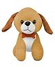 Lattice Soft Plush Dog Toy  Adorable Brown Puppy Stuffed Animal for Kids & Toddlers- Height 20 cm