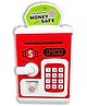Lattice Money Bank for Kids with Fingerprint Sensor and 3-Step Safe Password Protection - 3X AA Battery Not Included (Red)