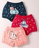 Revvo Junior Cotton Knit Bloomers With Nautical Theme Print Pack Of 3 - Multi Colour