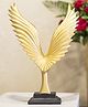 Voncasa Decorative Golden Wings Statue Home & Office 22 cm