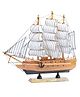 VONCASA Best Sailing Boat Decorative Showpiece - Brown