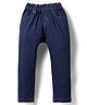 Simply Premium Denim Full Length Washed Jeans - Navy Blue