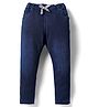 Simply Premium Denim Full Length Washed Jeans - Navy Blue