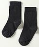 Mustang Cotton Knit Solid Coloured School Socks - Black