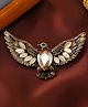 SYGA Vintage Eagle Wings Brooch Retro Zinc Alloy Decorative Pin - Golden