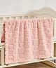 SYGA Fleece Baby Blanket Ultra Soft Heart Chex Design, Cozy Fluffy Polyester Blanket for Newborn Infant Toddler, Crib & Stroller Use 30 x 40 inch (Pink)