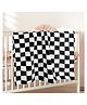 SYGA Baby Blanket Ultra Soft Grid Design, Cozy Fluffy Polyester Blanket for Newborn Infant Toddler, Crib & Stroller Use 30 x 40 inch (Black and White)