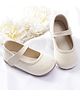 Neska Moda Shimmered Mary Jane Ballerinas - Gold