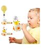 AKN TOYS Sensory Toys with Whistle, Floating Blow Pipe Balls, Balloon Launcher, Autism Toys - ( PACK OF 1- COLOR MAY VARY )