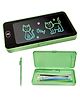 AKN TOYS Writing Tablet Pencil Case for Kids  2 in 1 LCD Digital Slate, E-Note Pad, Pencil Box, Doodle Writing Board for School Going, Educational Toys for Kids - ( PACK OF 1- COLOR MAY VARY )
