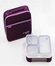 Rushabh Novelty Stainless Steel,Easy access compartments, leak proof, use for office, school and travelling Lunch Box 639-Purple