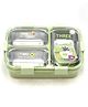 Rushabh Novelty Stainless Steel,Easy access compartments, leak proof, use for office, school and travelling Lunch Box 7121-Green