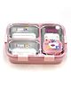 Rushabh Novelty Stainless Steel,Easy access compartments, leak proof, use for office, school and travelling Lunch Box 7135-Pink