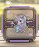 Rushabh Novelty Stainless Steel,Easy access compartments, leak proof, use for office, school and travelling Lunch Box TQ-KH27-Unicorn