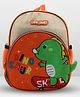 Rushabh Novelty School Bag 22139-Orange-12 Inch-dino