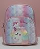 Rushabh Novelty 12 Inch School Bag 8379-806-Peach-Magic Unicorn