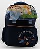 Rushabh Novelty School Bag 2173-Navy Blue-Height 13 Inches-Giraffe