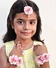 Lime By Manika Floral Applique Detailed Jewellery Set - Baby Pink