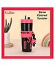 Kritiu Printed Tumbler With Lid|Sipper|BPA Free|Leak Resistant|Freezer Safe| 950 ml|Perfect for Kids And Adults - Red