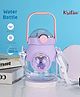 Kritiu Cute Patch Sipper Water Bottle|BPA Free|Leak Resistant|Freezer Safe| 900 ml|Perfect for School Kids & Outdoors- Purple