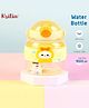 Kritiu Cute Patch Sipper Water Bottle|BPA Free|Leak Resistant|Freezer Safe| 1000 ml|Perfect for School Kids & Outdoors- Yellow