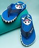 ONYC Shark Designed Flip Flops - Royal Blue
