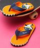 ONYC Shark Designed Flip Flops - Orange