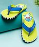 ONYC Shark Designed Flip Flops - Lime Green