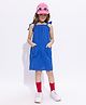 Taffykids 100% Cotton Woven Sleeveless Solid Dress - Royal Blue