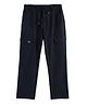 CAVIO Cotton Woven Solid Cargo Pants - Navy Blue