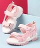 Cute Walk by Babyhug Velcro Closure Sandals with Abstract Print - Pink