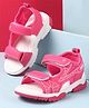Cute Walk by Babyhug Velcro Closure Sandals with Abstract Print - Fuchsia