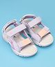 Cute Walk by Babyhug Velcro Closure Sandals With Sport Applique - Purple