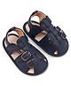 Cute Walk by Babyhug Booties with Velcro Closure - Navy Blue