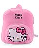 Hello Kitty Soft Plush Backpack with  7 Litres Capacity Pink - Height 12 Inches