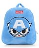Captain America Soft Plush Backpack Sky Blue- Height 12 Inches