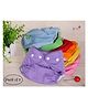 Kidcup Free Size  Quick Dry UltraThin Pads Leakage Proof Reusable Cloth Diaper Multicolor (Pack of 2)