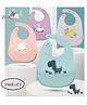 Kidcup Adjustable Snap Button Bib With Crumb Catcher (Pack of 2) (Colour & Design May Vary)