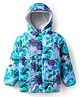 Pine Kids Woven Full Sleeves Hooded Padded Jacket With Floral Print - Multicolour