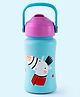 Rabitat Stainless Steel Play 3.0 Sipper Bottle with Zebra Print Light Blue - 350 ml