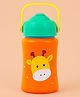 Rabitat Stainless Steel Play 3.0 Sipper Bottle with Giraffe Print Orange - 350 ml