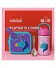 Rabitat Playdate Squad Combo Lunchmate Mini & Stailess Steel Play 3.0 Sipper Bottle with Unicorn Print - Pink