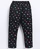 Parrot Crow Cotton Knit Beach Theme Printed Pajama - Black