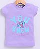 Parrot Crow Cotton Knit Short Sleeves You Know You Are A Diamond Text Printed Tee - Lilac