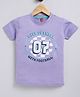 Parrot Crow Cotton Knit Half Sleeves Life Is Chill With Football Text Printed Tee - Lilac