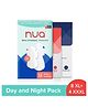 Nua Day and Night Comfort Sanitary Pads | Pack of 12 (8 XL+ Day pads + 4 XXXL Night Pads) | Ultra-thin and Super Absorbent | Upto 12 Hours of Absorption | Super Soft and Breathable | No Rashes