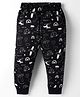 Ollypop Sinker Knit Full Length Lounge Pant with Vehicle Print - Black