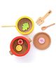 Nesta toys Kitchen Play Set | Beech Wood Cooking Set (9  Pcs)